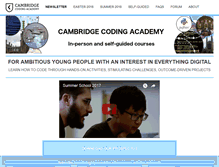 Tablet Screenshot of cambridgecoding.com